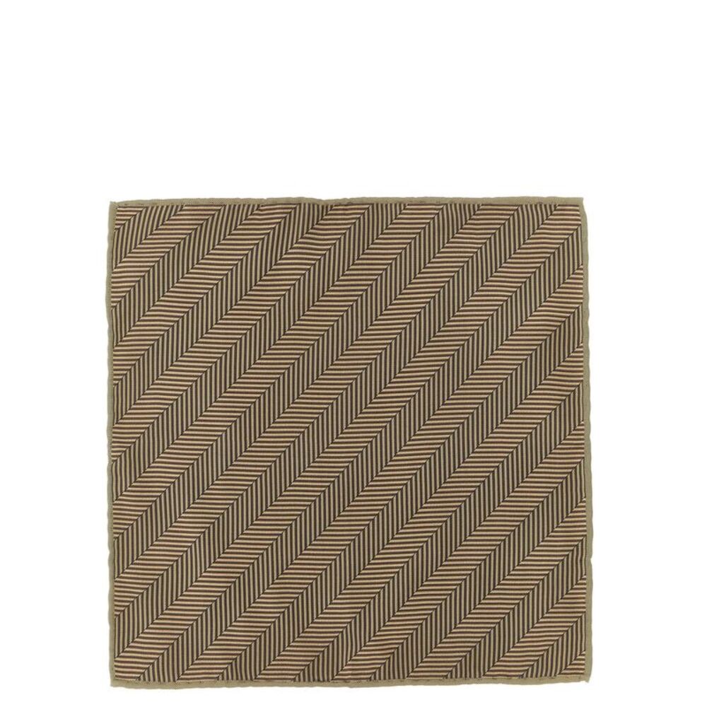 Brunello Cucinelli Beige Silk Pocket Men's Square